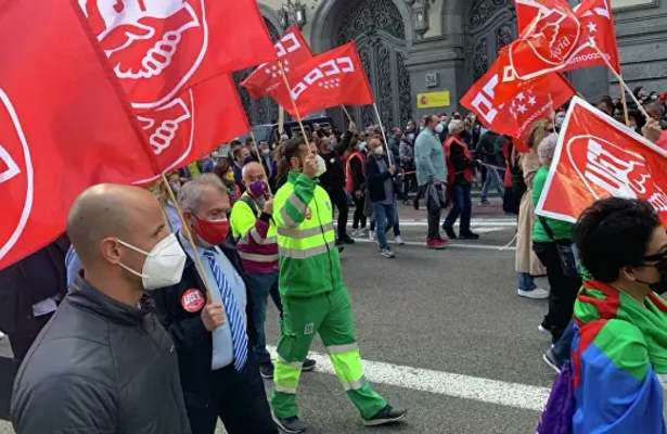 В Испании 100 тысяч человек вышли на митинги профсоюзов