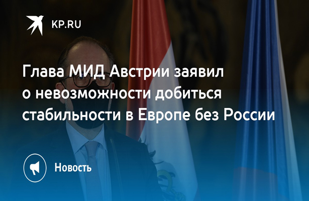 В МИД Австрии заявили о невозможности добиться стабильности в Европе без России