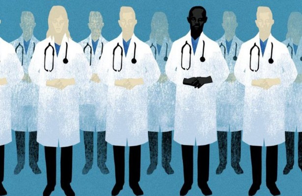 Низкая доля чернокожих врачей в Америке по сравнению с общим чернокожим населением этой страны