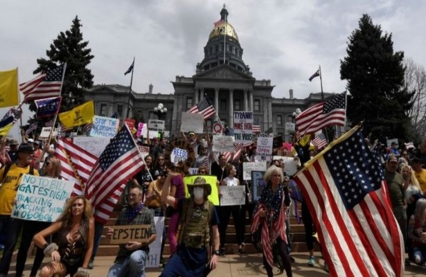 Протесты в США против помощи Украине