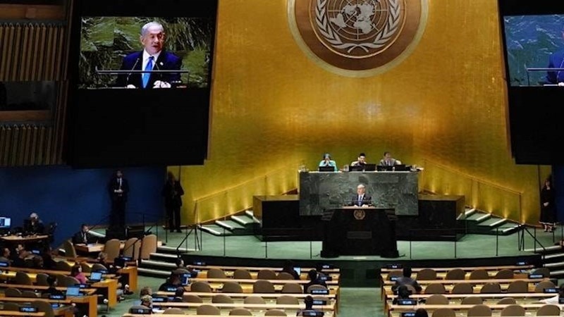 Выступление Нетаньяху в пустом зале на сессии ГА ООН стало темой еврейских СМИ