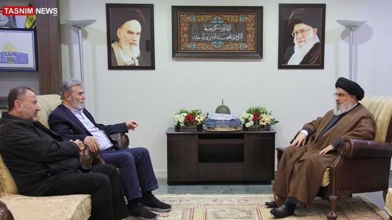 Консультация лидеров «Хамаса» и «Исламского джихада» с сейдом Хасаном Насраллой о Палестине