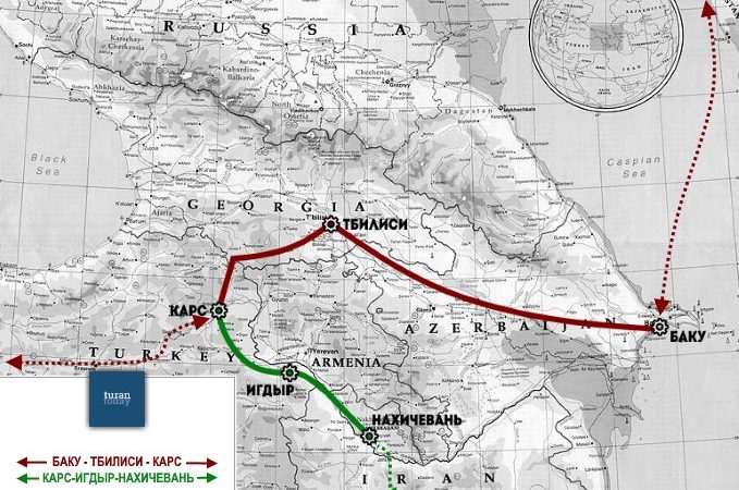 Баку и Тегеран построят железную дорогу в Нахичевань через территорию Ирана