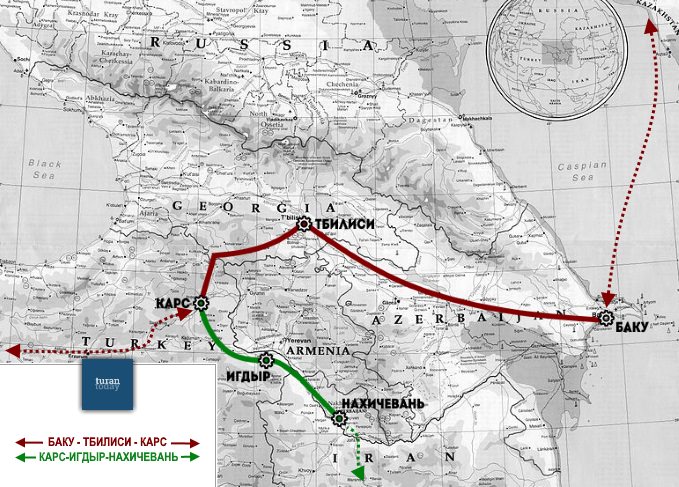 Баку и Тегеран построят железную дорогу в Нахичевань через территорию Ирана