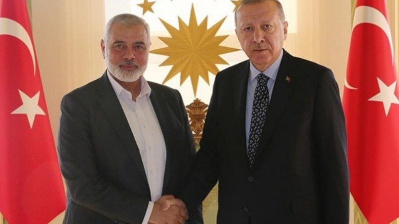 СМИ: глава политбюро ХАМАС Хания прибыл в Турцию для встречи с Эрдоганом
