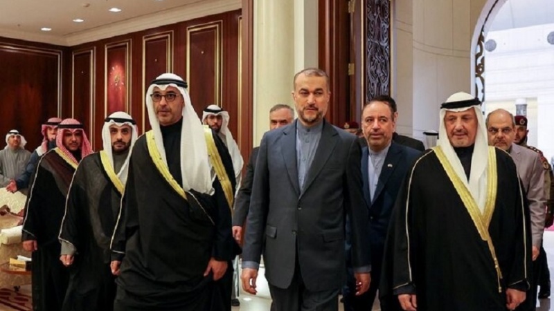 Беседа министров иностранных дел Ирана и Кувейта о текущих событиях на оккупированных территориях