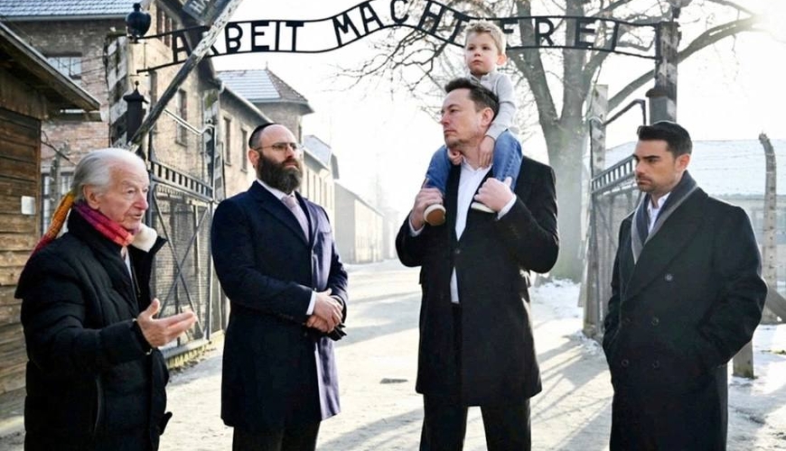 Маск назвал себя «вдохновленным евреем» и посетил Освенцим
